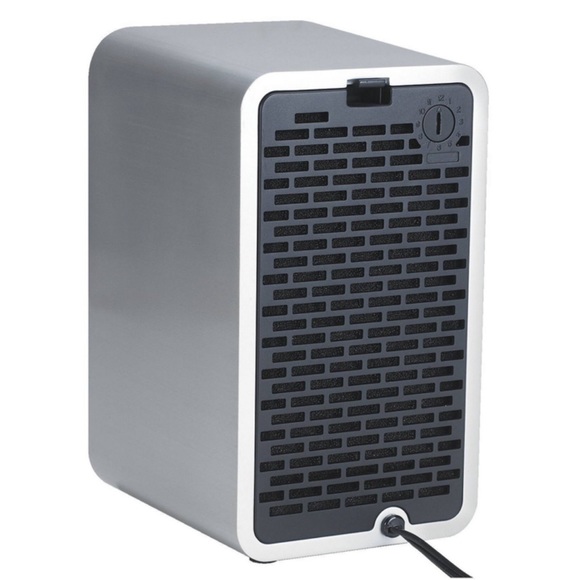 GERMGUARDIAN 3 in 1 Air Purifier Table Top Tower w/2 Bonus Carbon Filters, Gray - Picture 6 of 8